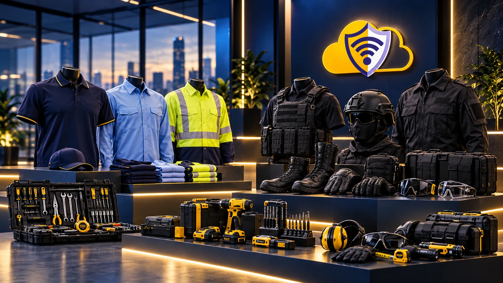 Uniformes, equipamiento táctico y herramientas