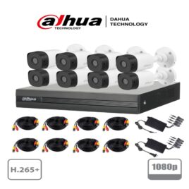 Kit Dahua Cooper XVR1B08KIT 8 Canales 2MP 2ch Ip 8 Camaras B1A21 1080p DVR 8ch 6TB